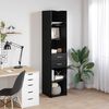 vidaXL Highboard Schwarz Eichen-Optik 40 x 42,5 x 185 cm Holzwerkstoff