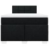 vidaXL Boxspringbett mit Matratze Schwarz 120x190 cm Stoff