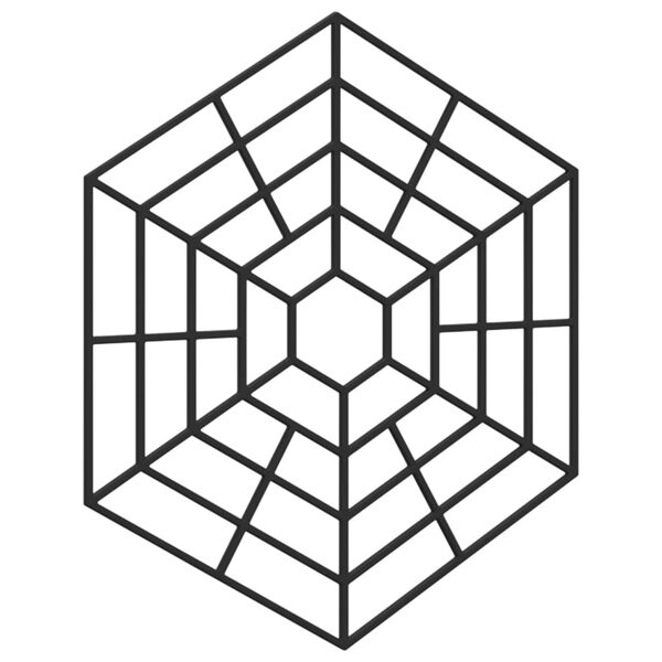 vidaXL Teichgitter 40 Stk. Schwarz Polypropylen