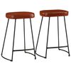 vidaXL Barhocker 2 Stk. Dunkelbraun 41x29x62 cm