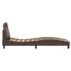 vidaXL Bettgestell "Viana" ohne Matratze Braun 90x200 cm Kunstleder