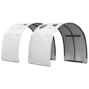 vidaXL Bettunnel 2 pcs Wei&szlig; 211 x 67,5 x 2 cm Polyester
