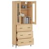 vidaXL Highboard Sonoma-Eiche 69,5x34x180 cm Holzwerkstoff