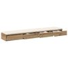 vidaXL Bettschubladen Artisan-Eiche 200 x 36,5 x 16,5 cm Holzwerkstoff