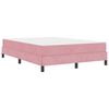 vidaXL Boxspringbett mit Matratze Rosa 140 x 200 cm Stoff