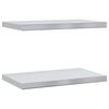 vidaXL Wandregale 2 Stk. 50x30 cm Silbern Edelstahl
