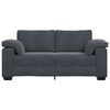 vidaXL Zweisitzer-Sofa Dunkelgrau 180x77x82 cm Samt