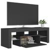vidaXL TV-Schrank mit LED-Leuchten Grau 120x35x40 cm