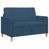 vidaXL Sofa mit Stauraum Blau 122 x 78 x 87 cm Polyester