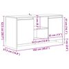 vidaXL TV-Schrank Altholz-Optik 102x37,5x52,5 cm Holzwerkstoff