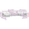 vidaXL Sofagarnituren 8 pcs Natur und Anthrazit Massivholz Akazie
