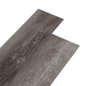 vidaXL Bodenplanken Gestreiftes Holzlook 5,02 m&sup2; 36 Stk. PVC