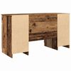 vidaXL Schreibtisch mit Regal Altholz 140 x 49 x 76 cm Holzwerkstoff