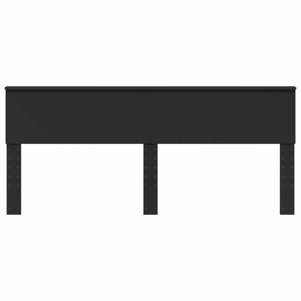 vidaXL Kopfteil Schwarz Eichen-Optik 200 cm Holzwerkstoff
