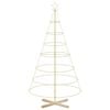vidaXL Metall-Weihnachtsbaum mit St&auml;nder KUOPIO 180 cm Stahl Gold