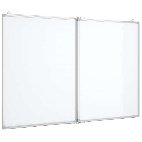 vidaXL Magnetisches Whiteboard Klappbar 120x80x1,7 cm Aluminium