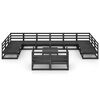 vidaXL 13-tlg. Garten-Lounge-Set Massivholz Kiefer