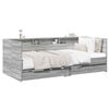 vidaXL Tagesbett mit Schubladen mit Regal Grau Sonoma Holzwerkstoff