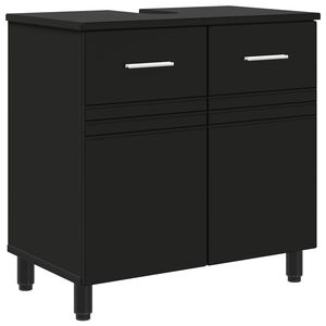 vidaXL Waschtisch Schwarz 60 x 35 x 60 cm Holzwerkstoff