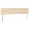 vidaXL Boxspringbett mit Matratze Creme 120x190 cm Stoff