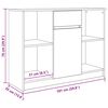 vidaXL Sideboard mit Schublade Grau Sonoma 101x35x76 cm Holzwerkstoff