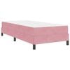 vidaXL Boxspringbett mit Matratze Rosa 80 x 200 cm Stoff