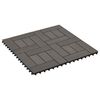 vidaXL Terrassenfliese 22 pcs Dunkelbraun 30 x 30 cm WPC