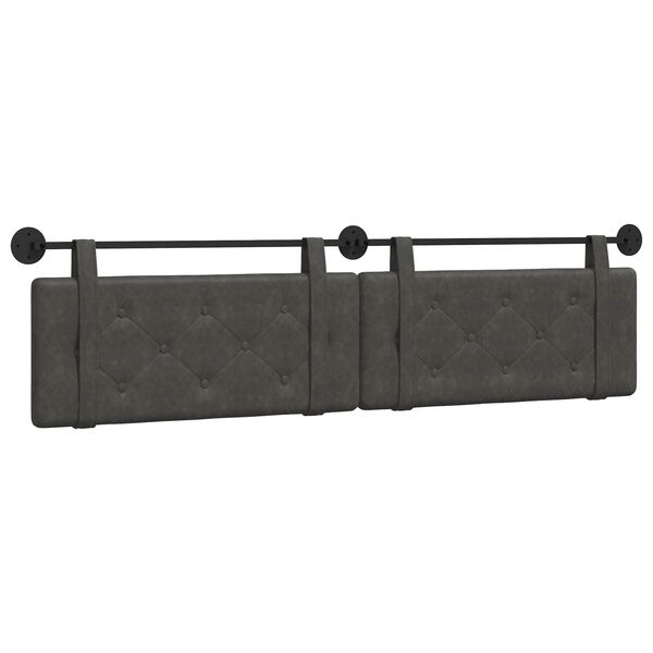 vidaXL H&auml;ngevorderseite Schwarz 210 x 55 x 5 cm Antikes PU