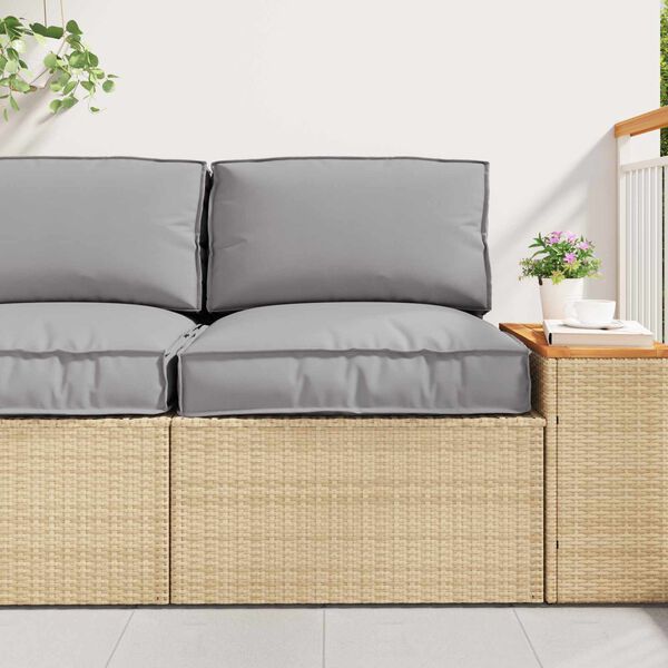 vidaXL Palettenkissenset 2 pcs Grau Oxford-Stoff