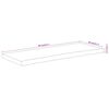 vidaXL Tischplatte 90x40x2,5 cm Rechteckig Massivholz Akazie Baumkante