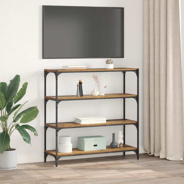 vidaXL B&uuml;cherregal Altholz 100 x 33 x 100 cm Holzwerkstoff