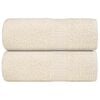 vidaXL Wascht&uuml;cher FROGN 2 Stk. Creme 30x30 cm 360 g/m&sup2;