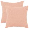 vidaXL Kissenbezug 2 pcs HEERLEN Rosa 50 x 50 cm Boucl&eacute;