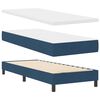 vidaXL Boxspringbett mit Matratze mit Kopfteil Blau 80 x 200 cm Stoff