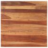 vidaXL Tischplatte Massivholz Palisander 25-27 mm 80&times;80 cm