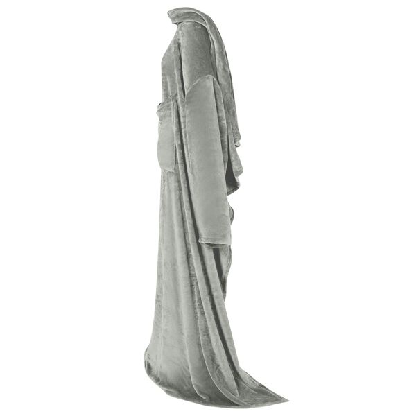 vidaXL Decken-Hoodie Grau 210 x 150 cm Flanell