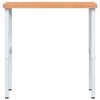 vidaXL Werkbank 100x60x(73-99,5) cm Massivholz Buche Rechteckig