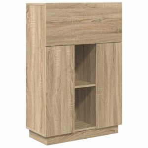 vidaXL Schreibtisch Sonoma-Eiche Holzwerkstoff 71.5 x 31.5 x 106.5 cm