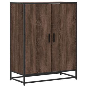 vidaXL Schuhschrank Eichen-Optik 75x38x97,5 cm Holzwerkstoff Metall