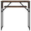 vidaXL Konsolentisch mit Ablage Räuchereiche 75x30x75cm Holzwerkstoff