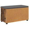vidaXL Flurbank Altholz 80 x 38 x 46 cm Spanplatte und Polsterstoff