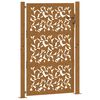 vidaXL Gartentor 100x150 cm Wetterfester Stahl Blattdesign