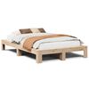 vidaXL Massivholzbett ohne Matratze 120x190 cm Kiefernholz