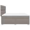 vidaXL Boxspringbett mit Matratze Taupe 180x200 cm Stoff