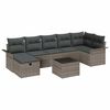vidaXL Gartensofa-set 8 stk. Poly Rattan