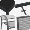vidaXL Garten Essgruppe 7 pcs Anthrazit Pulverbeschichteter Stahl