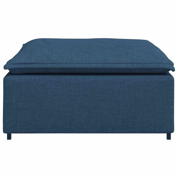 vidaXL Modulares Sofa-Fußhocker-Modul Blau 100 x 100 x 48 cm