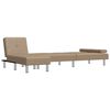 vidaXL Schlafsofa in L-Form Cappuccino-Braun 255x140x70 cm Kunstleder