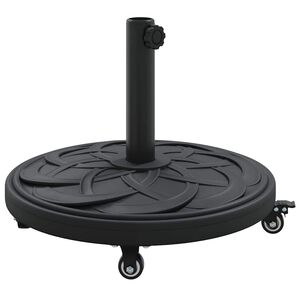 vidaXL Sonnenschirmst&auml;nder 15.35 kg Schwarz Eisen Kreisf&ouml;rmig