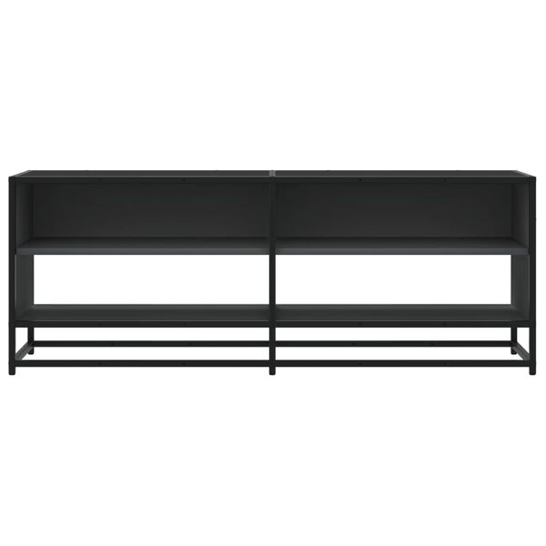 vidaXL TV-Schrank Schwarz 120,5x40x46 cm Holzwerkstoff und Metall